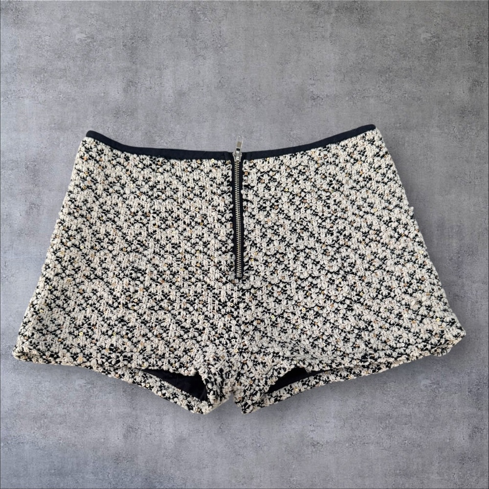 The clothing company knit shorts with gold shimmer